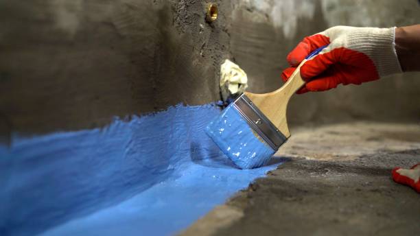 Commercial Waterproofing project at a Arlington Heights, IL business property by SJ Waterproofing Pros